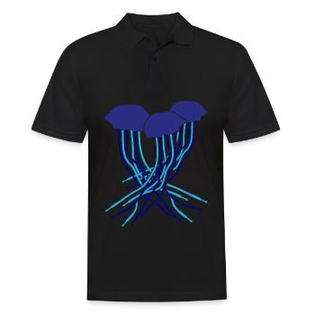 Synthesizer Quallen Modular Synthesizers - Männer Poloshirt - Schwarz - Vorne - Kai (181cm)
