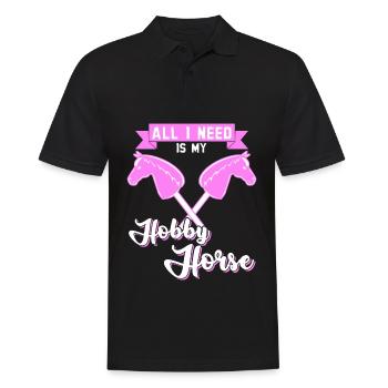 Hobby Horse Hobbyhorse - Männer Poloshirt - Schwarz - Vorne - Kai (181cm)