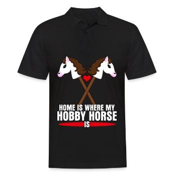 Hobby Horse Steckenpferd Hobbyhorse - Men's Polo Shirt - black - Front - Kai (181cm)