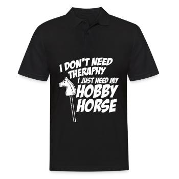 Cheval de loisir Cheval Disant Cheval de loisir - Polo Homme - noir - Devant - Kai (181cm)