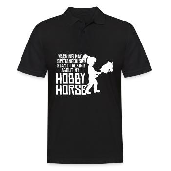 Hobby Horse Girl Disant Hobby Horse - Polo Homme - noir - Devant - Kai (181cm)