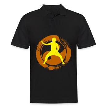 Qigong Karate Qi Gong Chigong - Männer Poloshirt - Schwarz - Vorne - Kai (181cm)