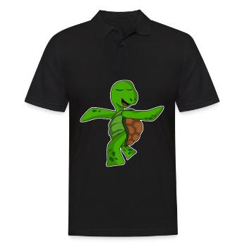 Qigong Qi Gong Tortue - Polo Homme - noir - Devant - Kai (181cm)