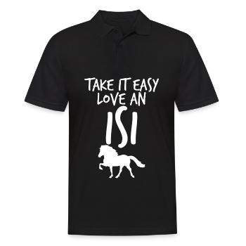 Cheval islandais Poney islandais Chevaux islandais - Polo Homme - noir - Devant - Kai (181cm)