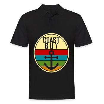 Rostock Flensburg Grömitz Kiel Lübeck - Men's Polo Shirt - black - Front - Kai (181cm)