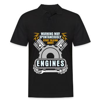 Displacement Tuner Engine Fine Tuning - Men's Polo Shirt - black - Front - Kai (181cm)