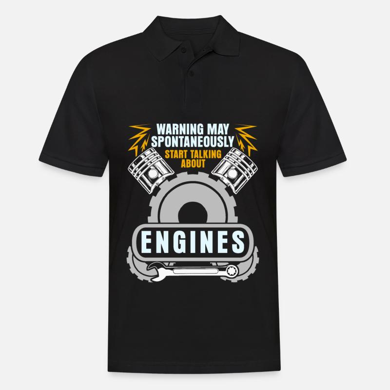 Displacement Tuner Engine Fine Tuning - Men's Polo Shirt - black