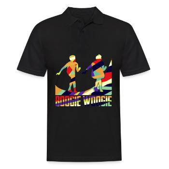 Boogie Woogie Boogie-Woogie Dancing Swing - Men's Polo Shirt - black - Front - Kai (181cm)