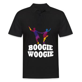 Boogie Woogie Dancers Dance Swing - Men's Polo Shirt - black - Front - Kai (181cm)