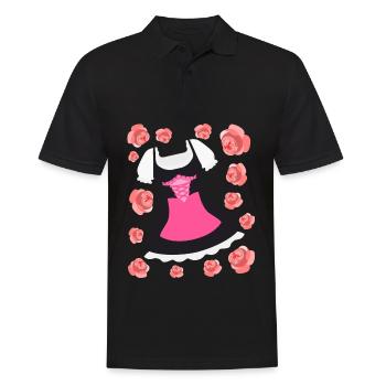 Dirndl avec fleurs Roses Costume Robe - Polo Homme - noir - Devant - Kai (181cm)