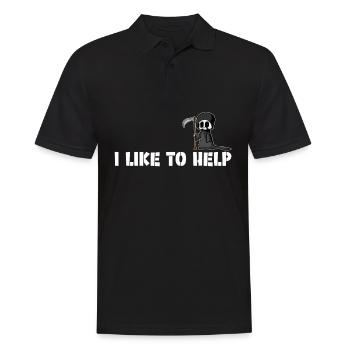 Grim Reaper Saying Joke Grim Reaper - Men's Polo Shirt - black - Front - Kai (181cm)
