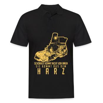 Harz Harzer Torfhaus Wandern Brocken - Männer Poloshirt - Schwarz - Vorne - Kai (181cm)
