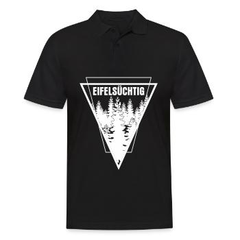 Eifel Eifelsüchtig Wandern Berge Eifler - Männer Poloshirt - Schwarz - Vorne - Kai (181cm)