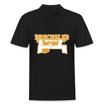 Drechseln Drechselbank Drechsler - Männer Poloshirt - Schwarz - Vorne - Kai (181cm)