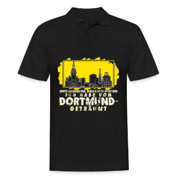 Dortmunder Traum Stadt Ruhrpott Dortmund - Männer Poloshirt - Schwarz - Vorne - Kai (181cm)
