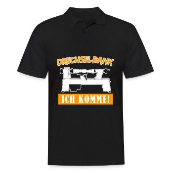Drechseln Spruch Drechselbank Drechsler - Männer Poloshirt - Schwarz - Vorne - Kai (181cm)
