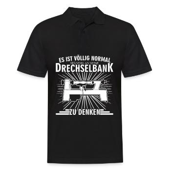 Drechseln Drechselbank Witz Drechsler - Männer Poloshirt - Schwarz - Vorne - Kai (181cm)