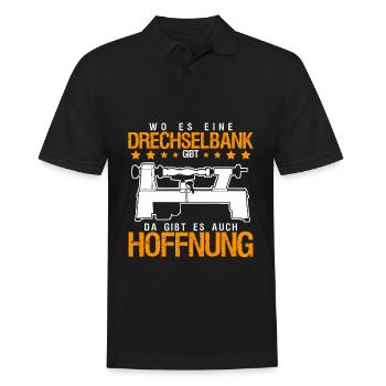 Drechseln Witz Drechselbank Drechsler - Männer Poloshirt - Schwarz - Vorne - Kai (181cm)