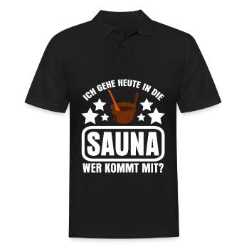 Sauna Saunist Saunameister Saunieren - Männer Poloshirt - Schwarz - Vorne - Kai (181cm)