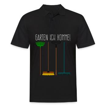 Galabauer Gärtner Gartenbau Galabau - Männer Poloshirt - Schwarz - Vorne - Kai (181cm)