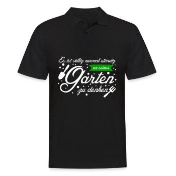 Galabauer Gartenbau Garten Gärtner - Männer Poloshirt - Schwarz - Vorne - Kai (181cm)