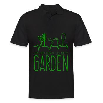 Galabauer Gardener Therapy Horticulture - Men's Polo Shirt - black - Front - Kai (181cm)