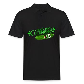 Gurke Gemüsegärtner Gärtner Gurken - Männer Poloshirt - Schwarz - Vorne - Kai (181cm)
