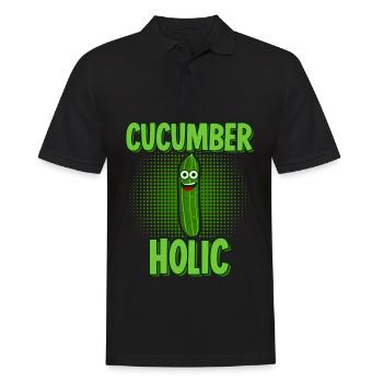 Gurke Gemüse Gärtner Saure Gurken - Männer Poloshirt - Schwarz - Vorne - Kai (181cm)