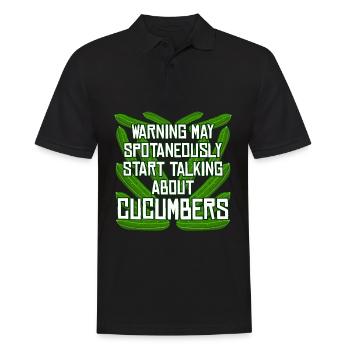 Gurke Witz Gurken - Männer Poloshirt - Schwarz - Vorne - Kai (181cm)