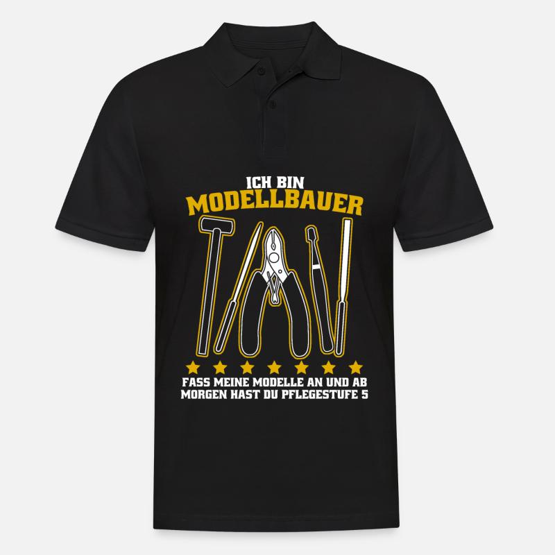 Modellbau Tabletop Modellbauer - Männer Poloshirt - Schwarz