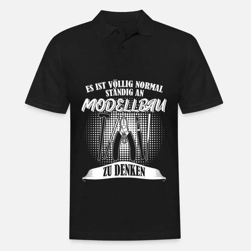 Modellbau Modellbahn Modellbauer - Männer Poloshirt - Schwarz