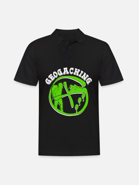 Geocacher Scavenger Hunt Cache Geocache - Men's Polo Shirt - black