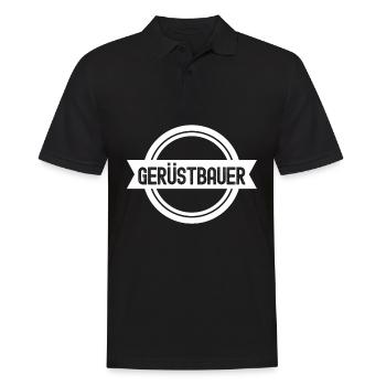 Gerüstbau Gerüst Baustelle Gerüstbauer - Männer Poloshirt - Schwarz - Vorne - Kai (181cm)