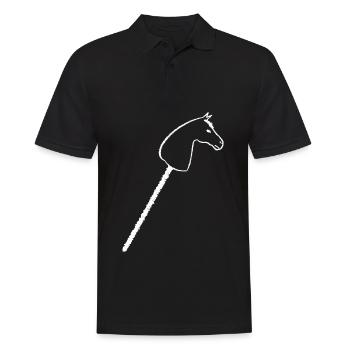Hobbyhorse Steckenpferd Cheval de loisir - Polo Homme - noir - Devant - Kai (181cm)