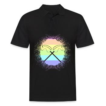 Hobby Horse Steckenpferd Hobbyhorse - Men's Polo Shirt - black - Front - Kai (181cm)
