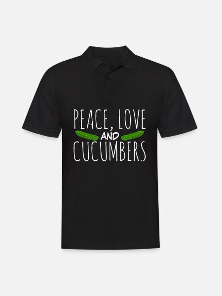 Concombre Concombres Concombres - Polo Homme - noir