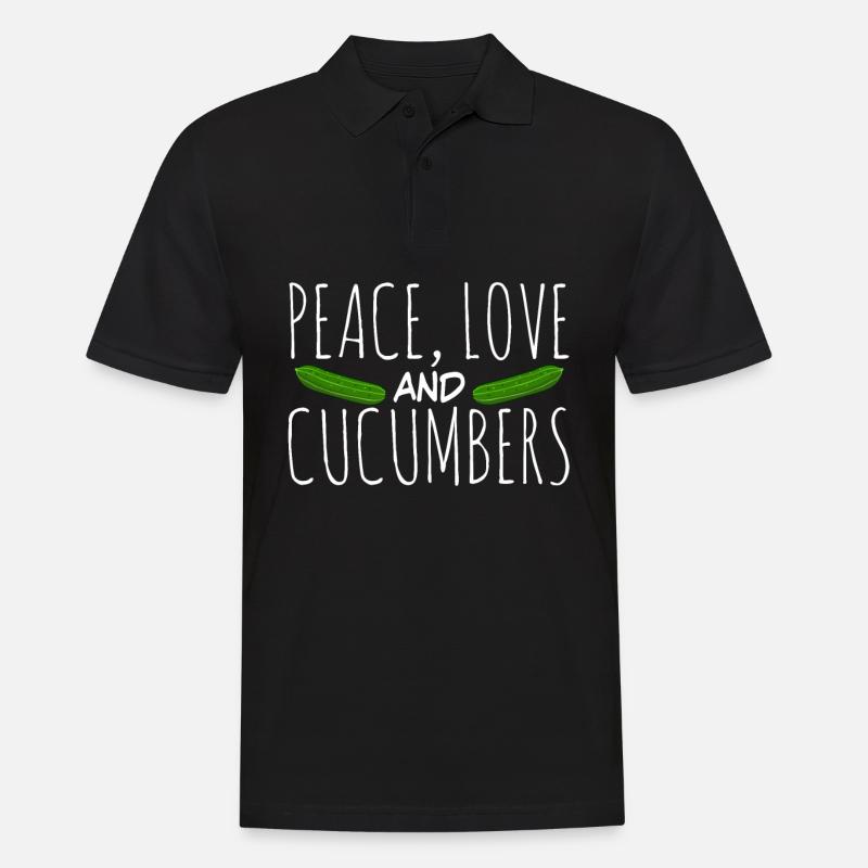 Concombre Concombres Concombres - Polo Homme - noir