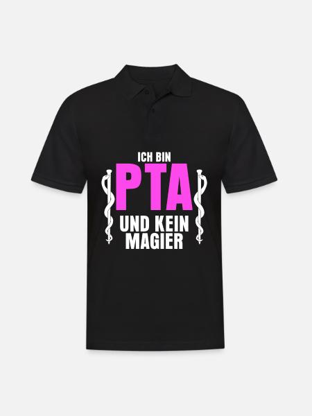 PTA Spruch Apothker Apotheke - Männer Poloshirt - Schwarz