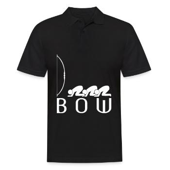 3D Archery Bow Archery - Men's Polo Shirt - black - Front - Kai (181cm)