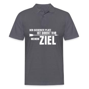 3D Bogensport Compoundbogen Langbogen - Männer Poloshirt - Anthrazit - Vorne - Nico (186cm)