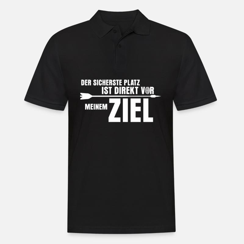 3D Bogensport Compoundbogen Langbogen - Männer Poloshirt - Schwarz