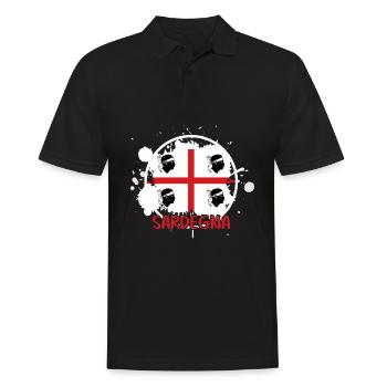 Sardegna Flag Sardinia Sardinia - Men's Polo Shirt - black - Front - Kai (181cm)