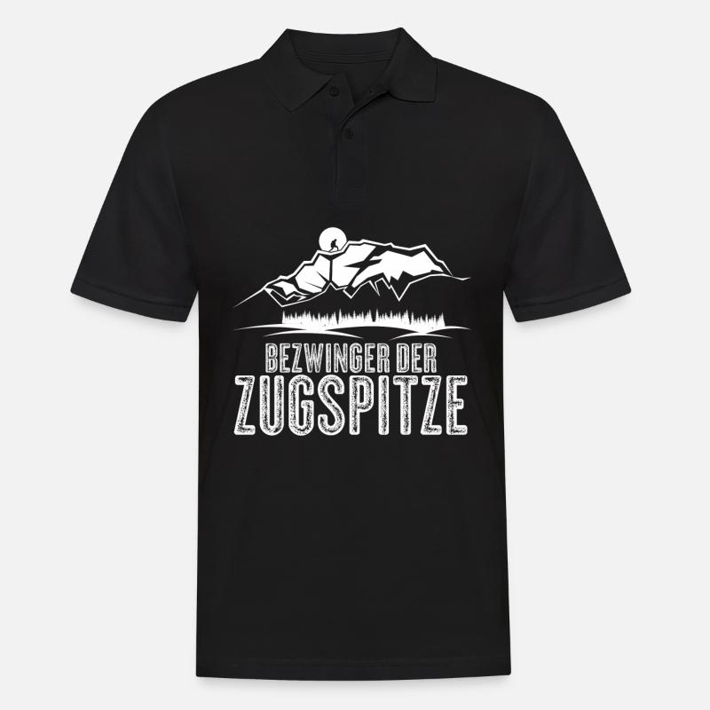 Bezwinger der Zugspitze - Männer Poloshirt - Schwarz