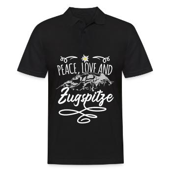 Zugspitze - Männer Poloshirt - Schwarz - Vorne - Kai (181cm)