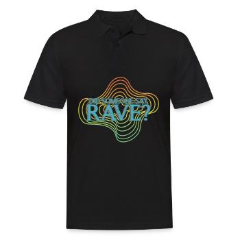 Raver Techno Rave Trance Hardtekk - Männer Poloshirt - Schwarz - Vorne - Kai (181cm)