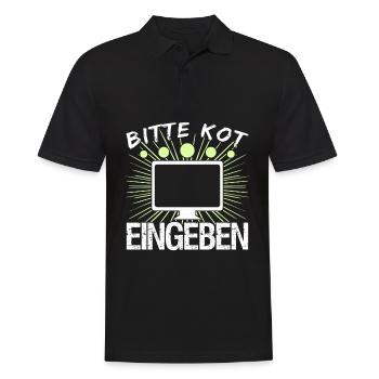 Informatik Vintage Kot Admin Nerd - Männer Poloshirt - Schwarz - Vorne - Kai (181cm)