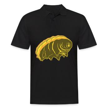 Tardigrade Wasserbär Retro Tardigrades - Männer Poloshirt - Schwarz - Vorne - Kai (181cm)