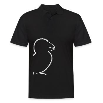 Puffin Outline Puffin puffins - Men's Polo Shirt - black - Front - Kai (181cm)