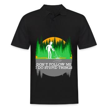 Sondeln Metalldetektor lustig Sondler - Männer Poloshirt - Schwarz - Vorne - Kai (181cm)