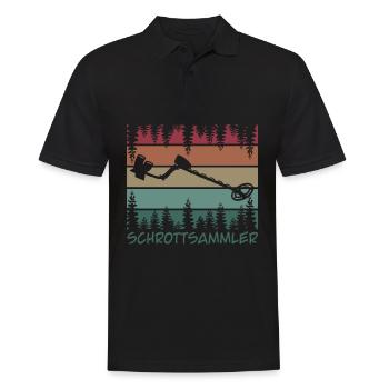 Sondeln Witz Metalldetektor Sondler - Männer Poloshirt - Schwarz - Vorne - Kai (181cm)